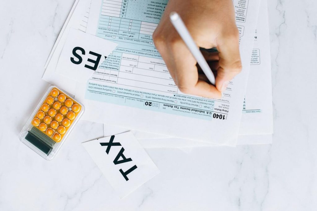 Legal tax papers